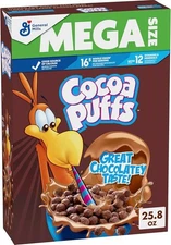 (Free Duty Tax) Cocoa Puffs, Chocolatey Breakfast Cereal, Made with Whole Gr