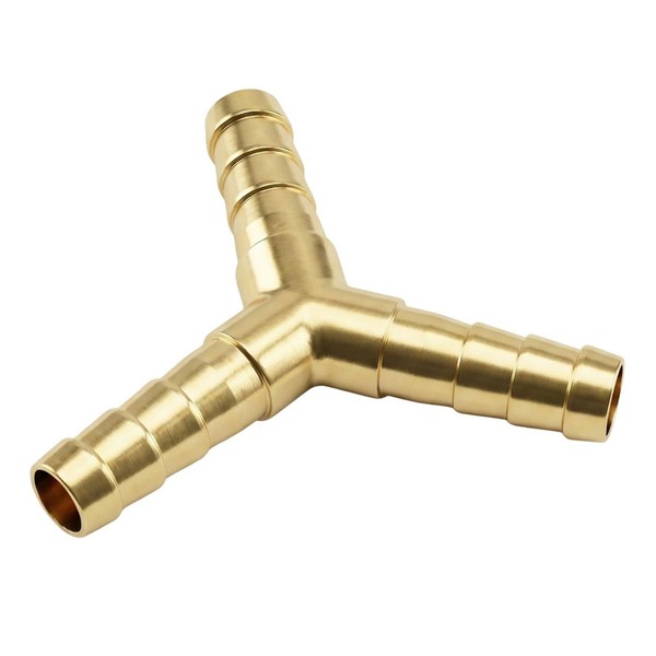 "5X Y-Schlauchverbinder FüR 6Mm (1/4\") Schlauch Aus Messing Y-Verbinder Y-StüCk M"-image