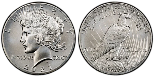 2021 Peace Silver Dollar 100th Anniversary PCGS MS69