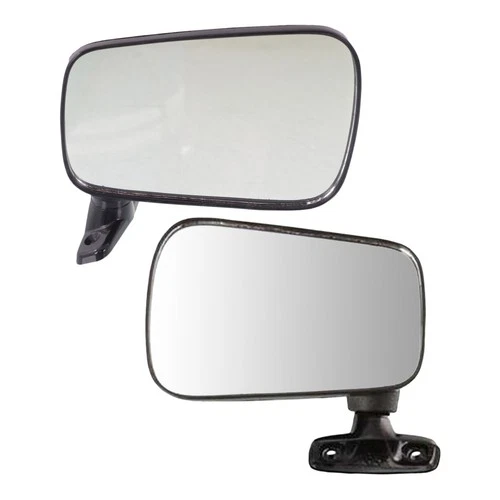 Mirror Manual Remote Pair For 1980-1984 Volkswagen Jetta Textured Black