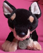 Keel Toys Daisy Female Chihuahua Dog Black Brown Soft Plush Toy 10”