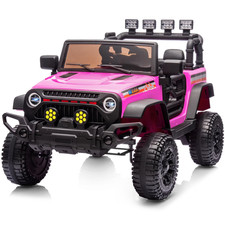 Kids Ride on Truck Car, 12V Ride on Toy Electric Cars for Kids W/ Remote, Blu...