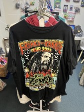 ROB ZOMBIE Freaks on Parade 2023 Tour Dates Black T-Shirt Size XL