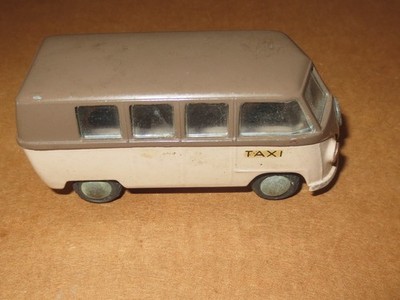 EARLY VINTAGE TEKNO-DENMARK VOLKSWAGEN VW BUS TAXI - BROWN/TAN - NICE