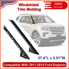 Windshield Trim Molding A-Pillar Set Fit For 2011-2019 Ford Explorer,Front Outer