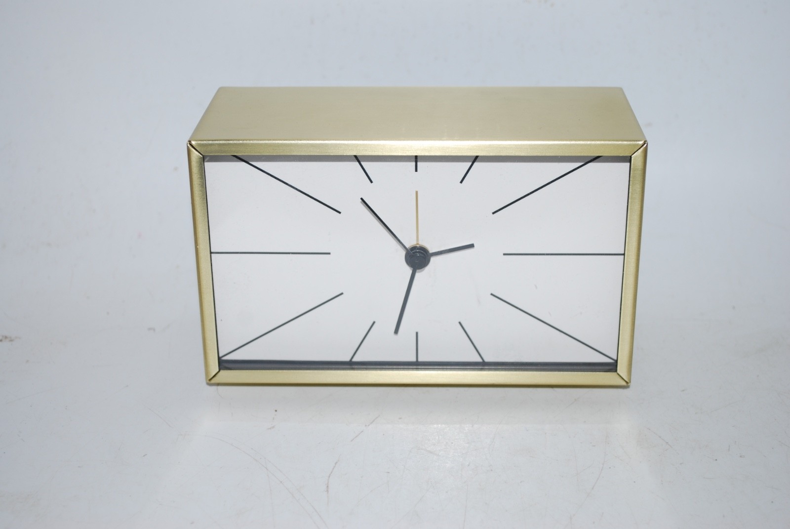 Vintage IKEA Myggjagare Brass Tone Alarm Clock – Modern Retro Table Top – Works photo Vintage IKEA Myggjagare Brass Tone Alarm Clock – Modern Retro Table Top – Works photo