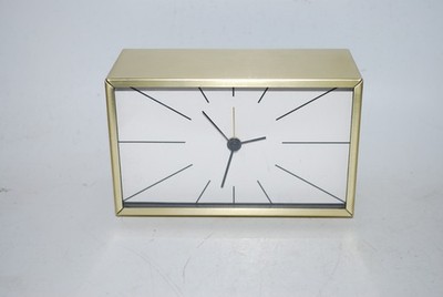 Vintage IKEA Myggjagare Brass Tone Alarm Clock   Modern Retro Table Top   Works