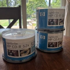 HP Lightscribe CD-R Discs 50 PK 52X 700 MB 80 Min Music NEW SEALED