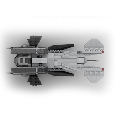 Mocs Bricks Sets The Patrol Transport Ship Building Toys Kits 574 Parts
