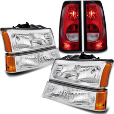 Headlight Assembly Compatible with 2003-2006 Chevy Avalanche/2003-2007 Chevrolet