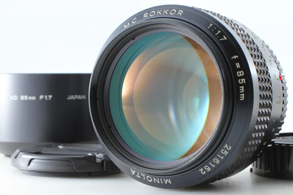 [MINT] w/hood Minolta MC Rokkor 85mm f1.7 Portrait Prime Manual Lens From JAPAN - Image 3 of 4