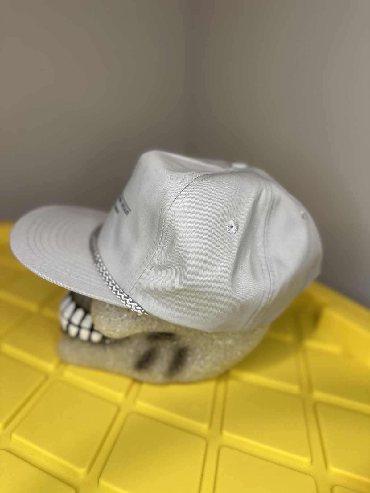 Vintage San Sun “TME Topeka Kansas” Rope Hat Cap Flat Trucker 90s Adjustable