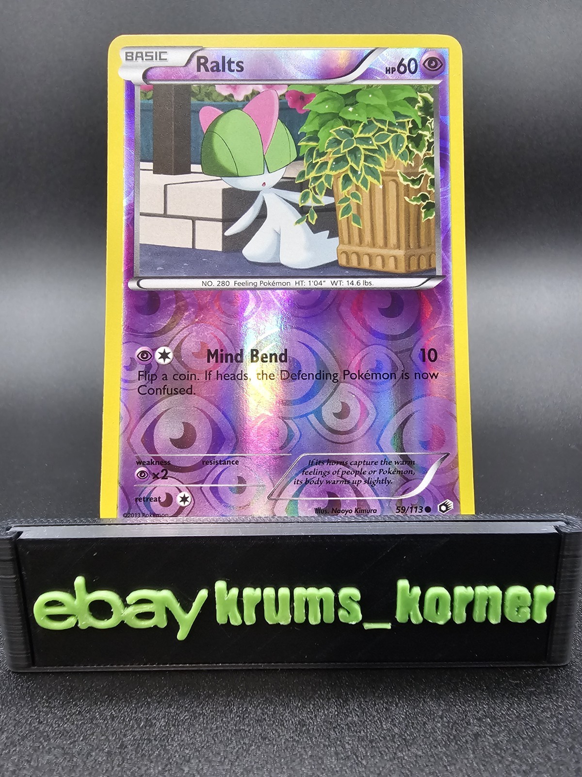 Ralts 59/113 Legendary Treasures Reverse Holo - NM