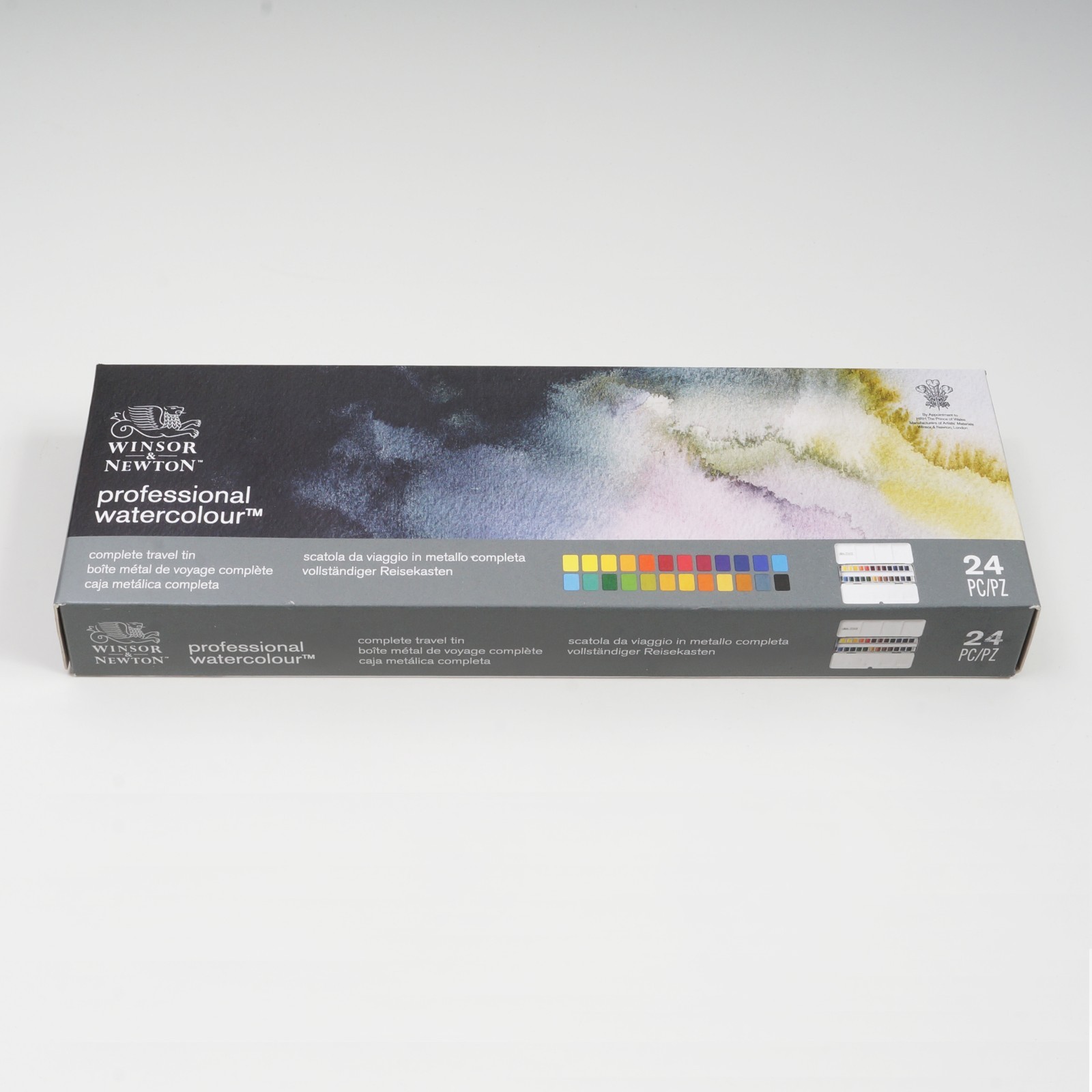 Winsor Newton Professional Watercolour Complete Travel Tin - 24 Half Pans 190553