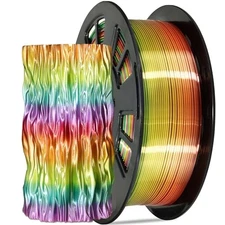 1kg Spool Silk Multicolored Rainbow PLA 3D Printer Filament for FDM Printing
