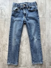 Gap Kids Boy Stretch Denim Jeans Washwell Straight Leg Light Wash 6 Slim School.