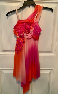 open lace back dress ASHLEYlauren 11789 One-Shoulder Fully Beaded Gown with Slit main image 0