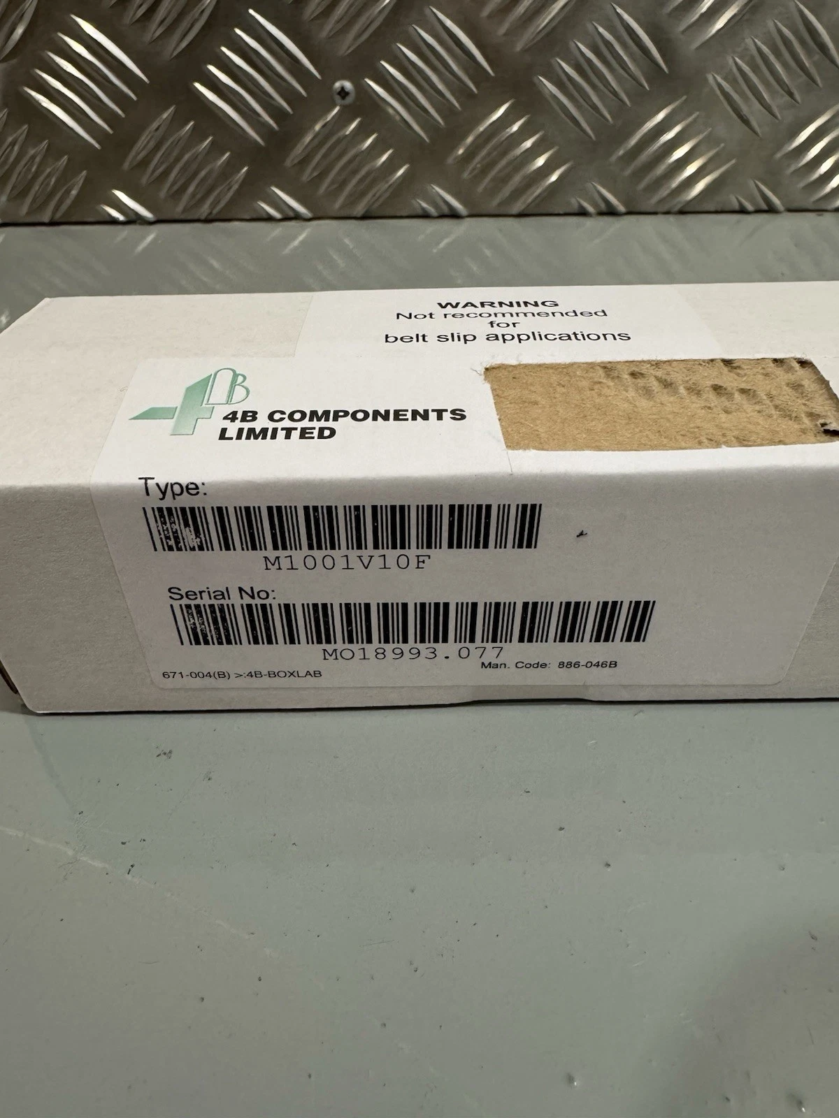 4B M100 Stopswitch M1001V10F Components  Rotary Stopped Motion Monitor New 2