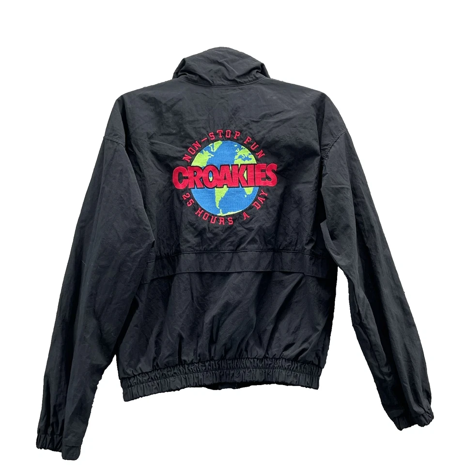 Chaqueta de bombardero cortavientos croakies vintage pequeña retro Gorpcore ropa de calle años 90 Foto 2 de 4