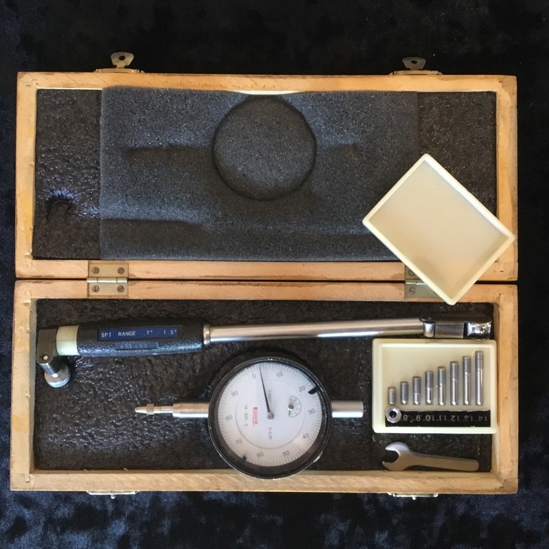 SPI Cylinder Gauge W .0005 Dial Gauge - Range: .7-1.5”