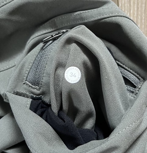 Lululemon ABC Pants Mens 34x32 Sage Green Slim Fit Chino Stretch - Picture 7 of 7