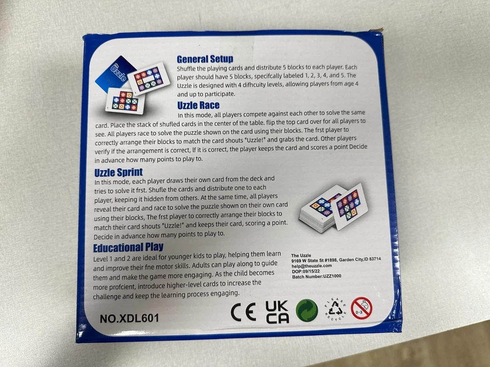 The Uzzle 3.0 Board Game, Family Board Games for Children & Adults, Block Puzzle - Image 2 of 2