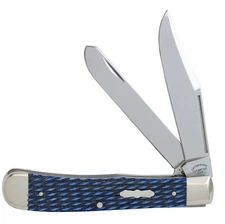 Case xx Knives Cattaraugus Trapper Flowing Stream Blue Bone Stainless Pocket