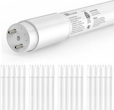 20-Pack T8 LED Tube Lights 4Ft, 14W 2450LM 5000K, Single or Double End Powered,