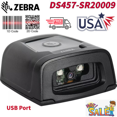 Zebra DS457-SR20009 Fixed Mount HandsFree Automatic Barcode Scanner 2D/1D/QR USA