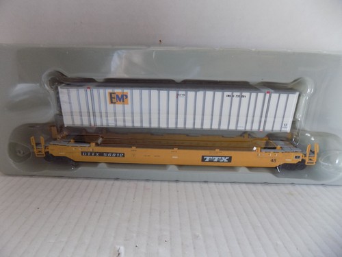 HUSKY STACK WELL CAR W/LOAD FOR TTX BY ATHEARN PO RTOR - Picture 6 of 9