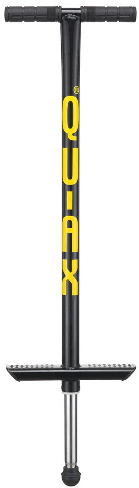 Qu-Ax Hüpfstange Sprungstangen Pogo Stick Schwarz für Kinder bis 80 Kg (4008)