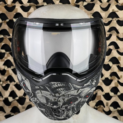 NEW Empire EVS Paintball Mask - Tampa Bay Damage Skull Edition - Clear & Ninja - Picture 2 of 5