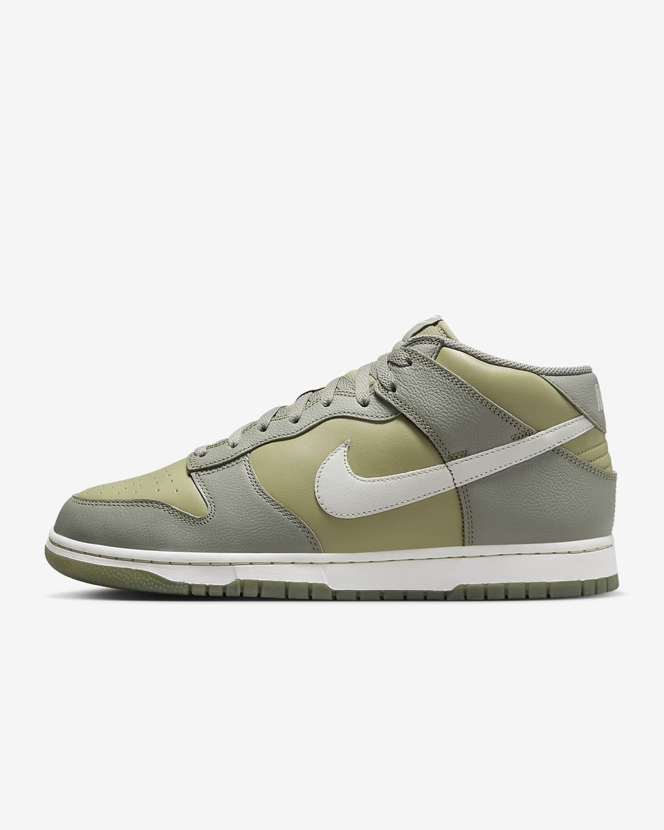 NEW Men's Size 9.5 Nike Dunk Mid Olive Green Sneakers FJ4194 001