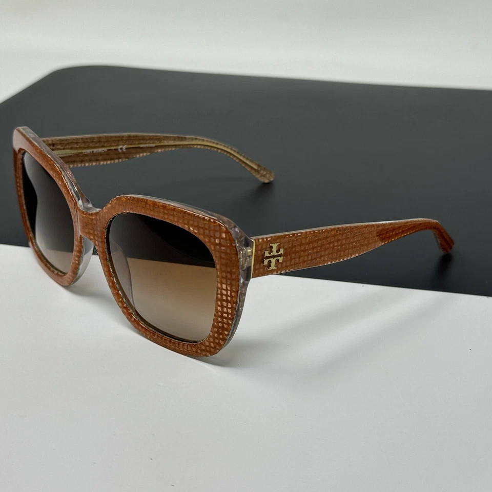 Gafas de sol Tory Burch marco lentes rayadas TY 7127 naranja/claro Foto 3 de 4