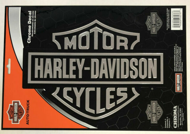 Harley Davidson Vintage Motorcycles Logo Window Decal Sticker NEW IN PACKAGING