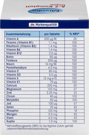 Mivolis Nahrungsergänzungsmittel - Multivitamine & Mineralstoffe von DM - Bild 6 von 61