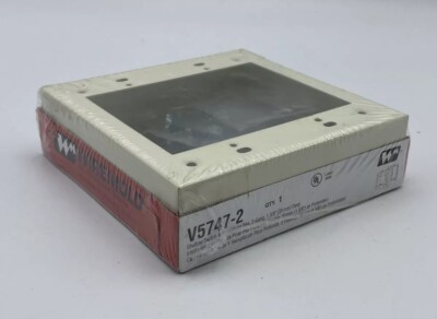 NEW Legrand - Wiremold V5747-2 Shallow Switch and Receptacle Box (2-Gang)