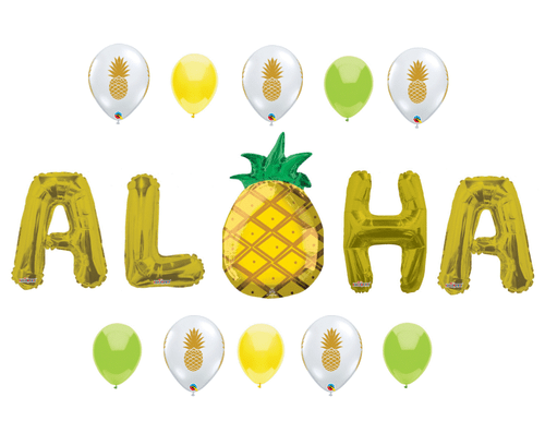 Aloha Pineapple Birthday Party Balloons Decoration Supplies Luau Hawaiian Beach