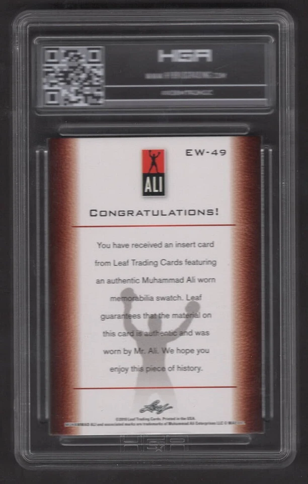2010 Leaf Muhammad Ali HGA 8.5 EVENT WORN Pristine 10 Centering ONLY 20 MADE - Image 2 of 2