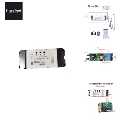 MHCOZY Schalter Relais Wireless WiFi Hausautomation,kompatibel mit alexa Goog...