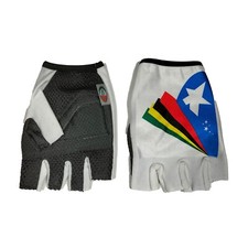 Guanti Ciclismo Bianco Bicicletta Da Corsa MTB Spinning Estivi Iride Flash Promo