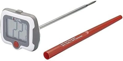 Taylor Pro Digitales schwenkbares Stufen-Stielthermometer mit Ultra-Dose Edelstahlspitze
