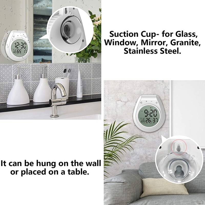 Digital Kitchen Wall Clock LCD Display Clock 12/24 Hour Format Clock L9F59636 eBay