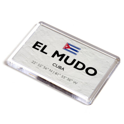 KÜHLSCHRANKMAGNET - El Mudo - Kuba - Lat/Long