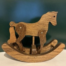 Handmade Vintage Children's Rocking Horse Folk Art Country Toy Rocking Pony 20