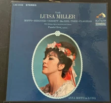 Verdi Luisa Miller Moffo Bergonzi Cleva RCA Victor Red Seal LSC 6168 3 LP Set