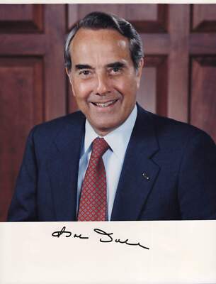Bob Dole Signed Photo 8x10, Bob Dole Autograph, Bust Shot