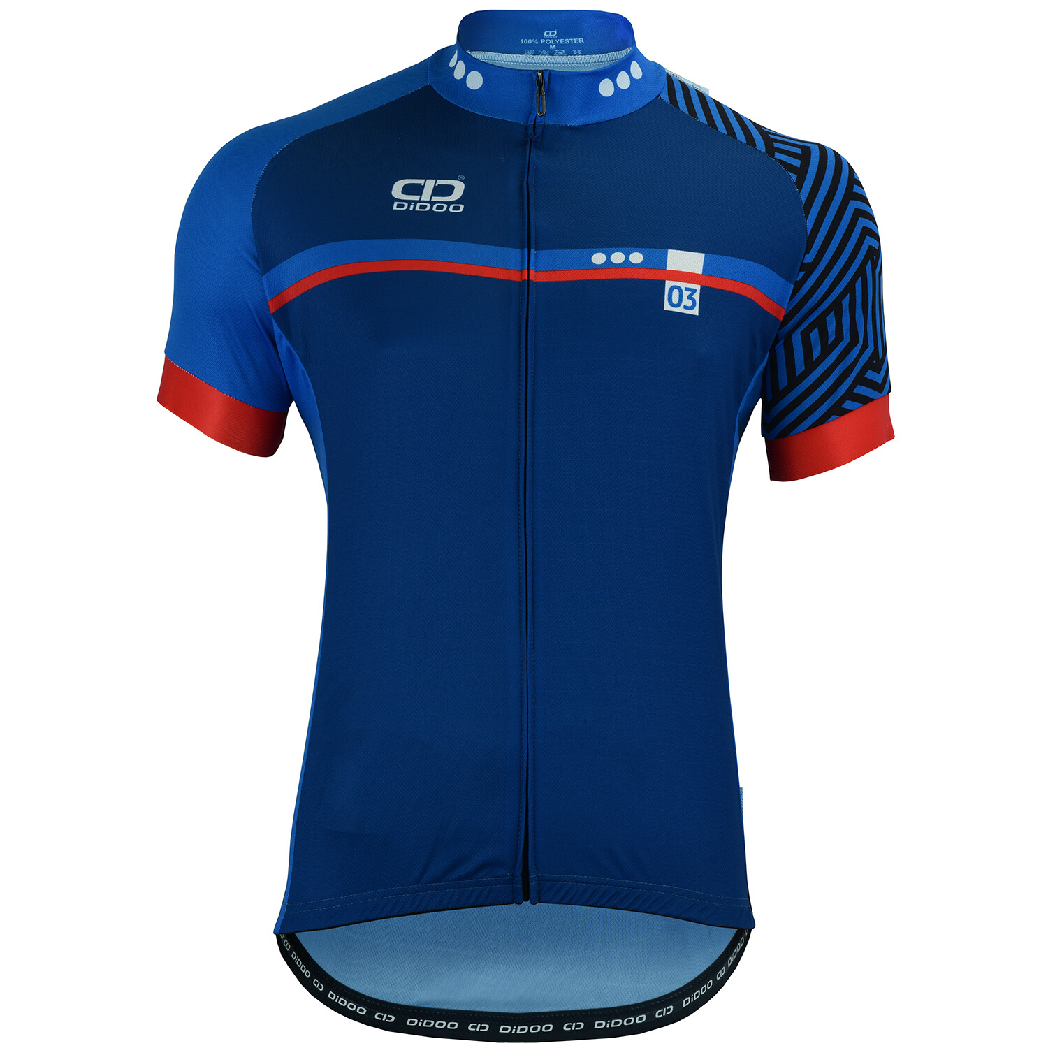 Didoo Mens Cycling Short Sleeve Jersey Summer Full Zipper MTB Bicycle