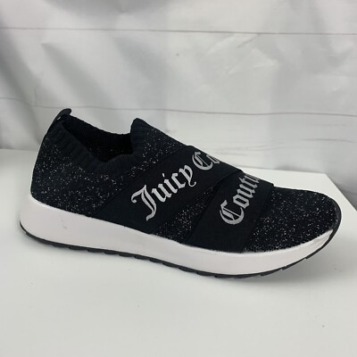 Juicy Couture Women's Ladies Announce Sneakers Black Slip On - Main Image