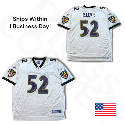 Reebok Baltimore Ravens Ray Lewis Jersey Men's 3XL White
